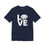 Thumbnail: LOVE Dog Face T-Shirt – Monochrome Pet Lover Graphic Tee