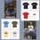 Thumbnail: Mockups of colored t-shirts featuring a large, central graphic of an abstract, futuristic 3D sports car