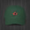 Thumbnail: Spruce green colored Canadian Lacrosse vintage cap with maple leaf and lacrosse player silhouette – adjustable retro fan hat