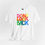 Thumbnail: “DON'T LOOK BACK” in colorful overlapping block letters on a free standingwhite tee.