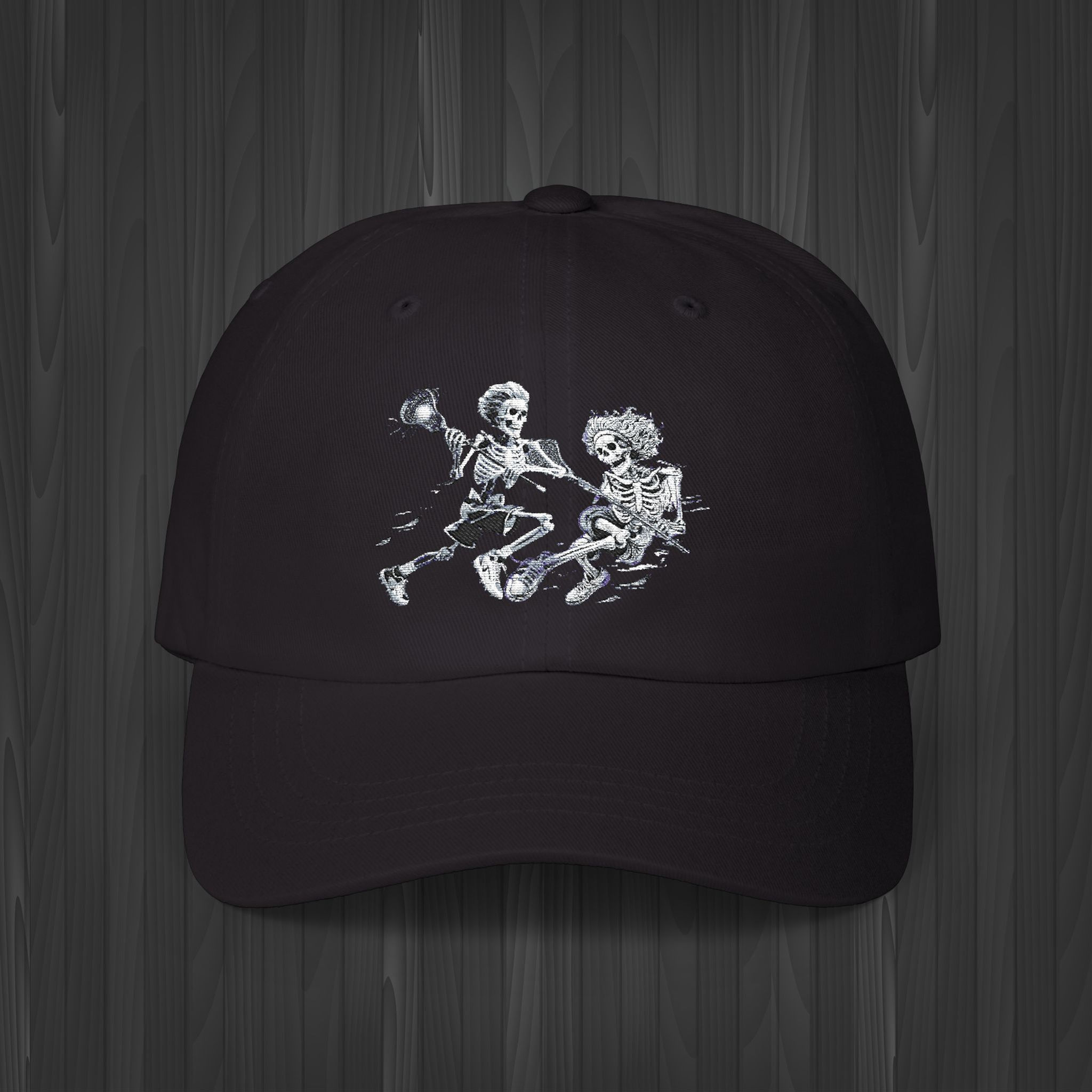 Skeleton Showdown Lacrosse Hat – Bone-Crushing LAX Style