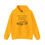 Thumbnail: Funny 'Hop in Losers, We're Going to Therapy' Gold Hoodie – humorous old black station wagon graphic self care Hoodie.