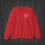 Thumbnail: Red Gratitude Sweatshirt for Grandma with a white heart and "Nana" text on the top left chest.