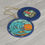 Thumbnail: Surfing Skeletons Ceramic Ornament, Skeletons Paradise Xmas Tree Decorations.