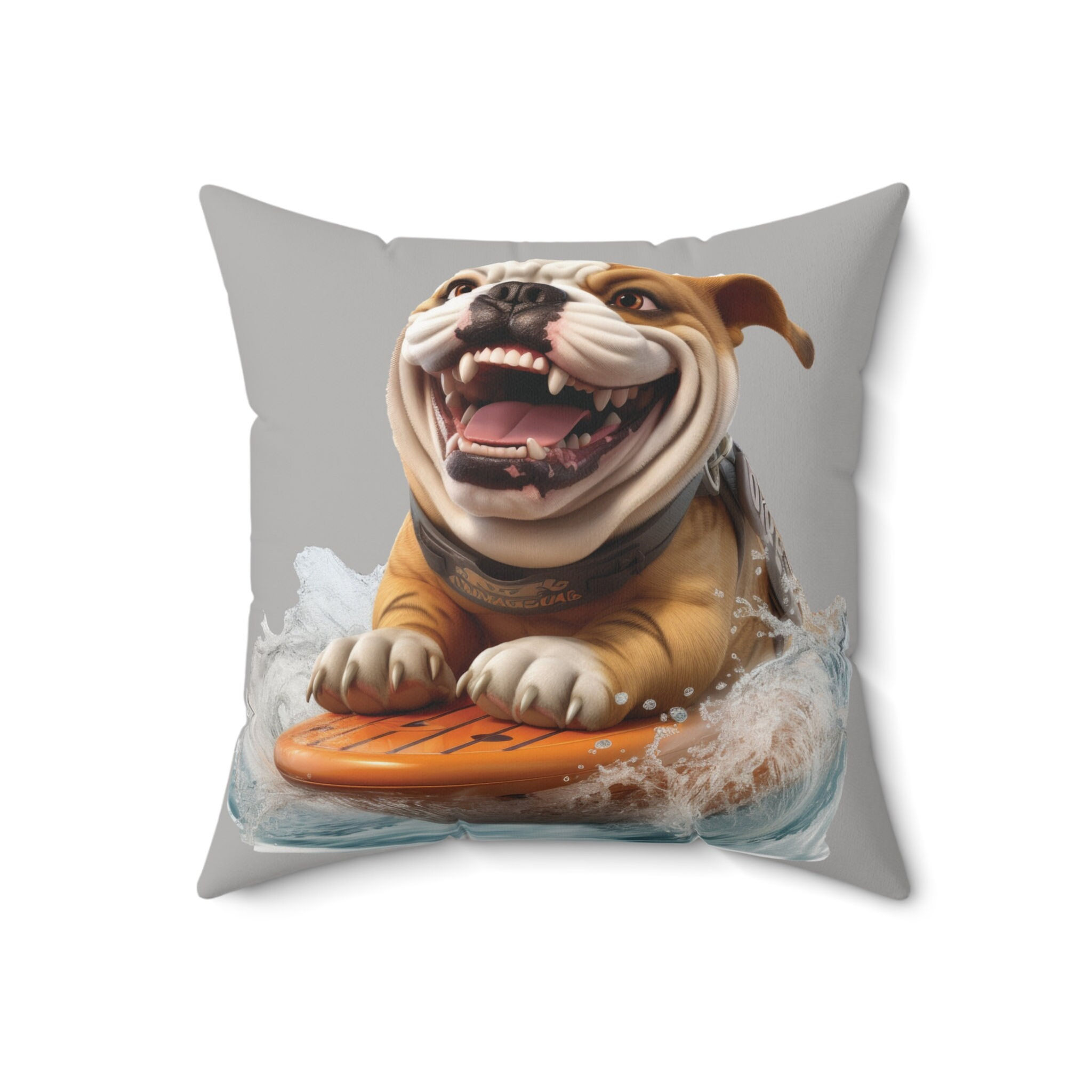 Pet Inspired Cushions, Comfy Pillows for Pet Owners,  Stylish Bull Dog Pillow, D