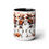 Thumbnail: Dancing Skeletons 15oz Coffee Mug -  Partying Gothic Bones Halloween Tea Cups.