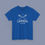 Thumbnail: Royal blue colored t-shirt featuring a high-definition graphic of crossed lacrosse sticks and Canada LAX branding