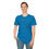Thumbnail: Guy wearing our Teal blue Trump LTD Edition T-Shirt - Trump stickman holding the key to government design wearing a MAGA hat