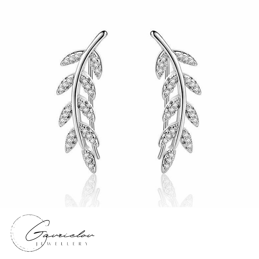 עגילים מטפסים מכסף