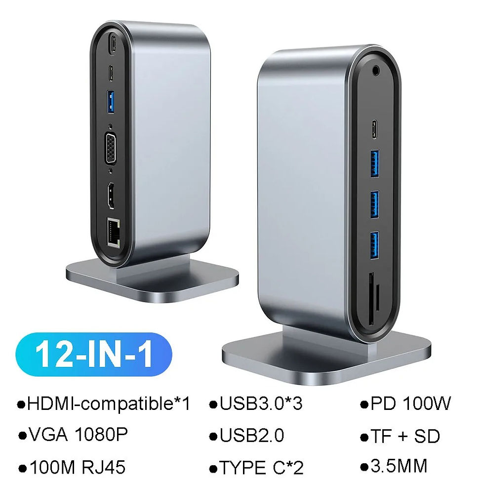 Miniatura: 15-in-1 USB-C Docking Station | Dual HDMI 4K, 10Gbps USB, 100W PD, RJ45, SD/TF H