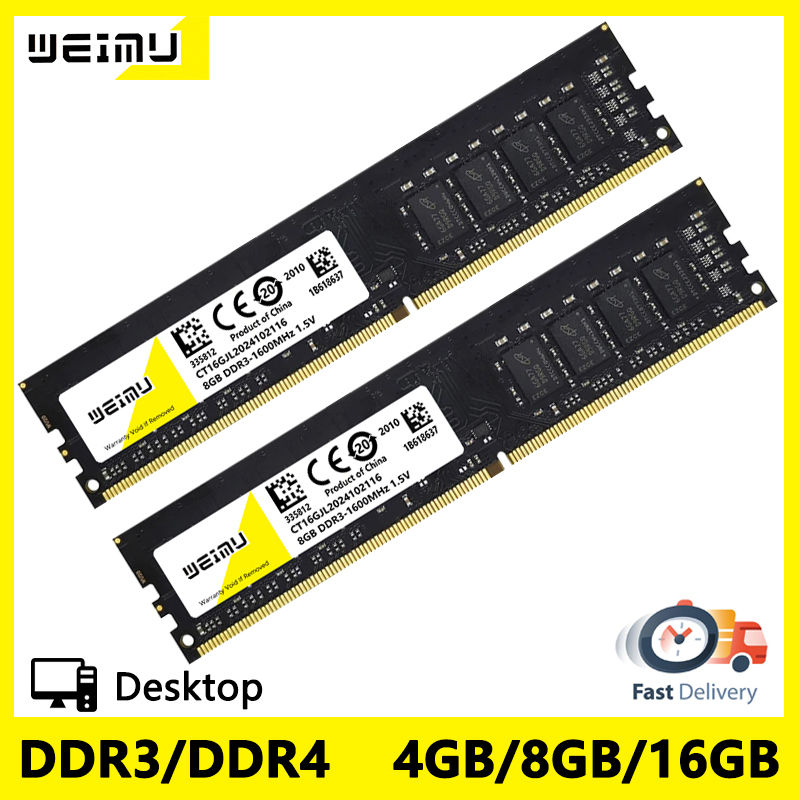 Miniature : DDR3/DDR4 Desktop RAM | 4GB–16GB 240-Pin DIMM 1066–1600MHz 1.5V/1.2V Memory