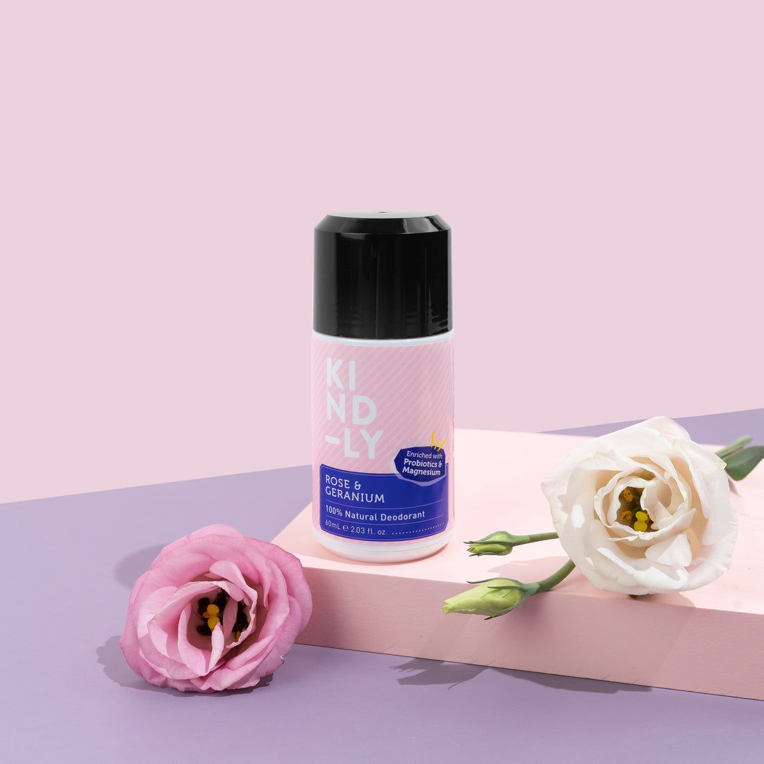 KIND-LY Rose & Geranium - 100% Natural Deodorant