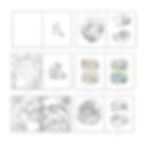 Alex Mauss Design children's book storyboard thumbnail sketches for a book about beaver.