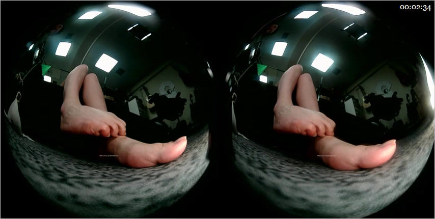 Thumbnail: Sabrina's carpet view side feet show  (Tiny3D 04)