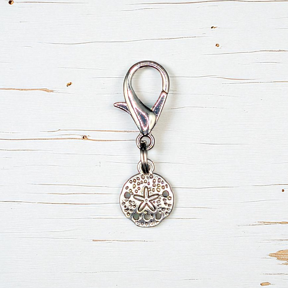 Miniatura: Ocean Breeze Collar & Sun + Sky Leash Set with Coastal Charm