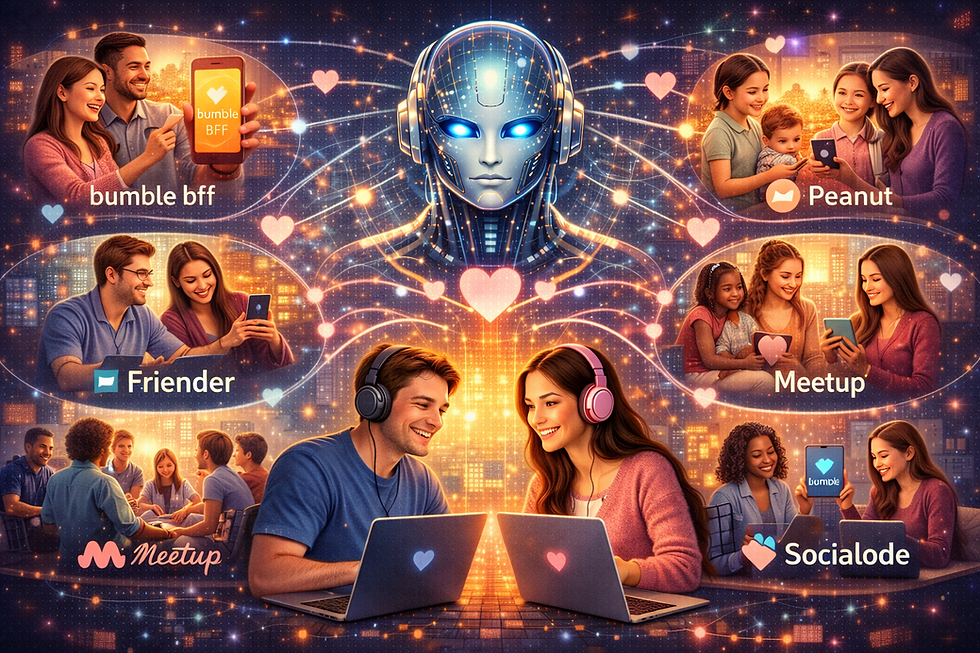 Where to Explore Online Friendship Matching Services and the Role of AI in Compatibility
