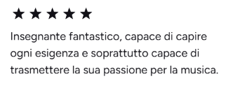 Reviews of music lessons