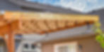 Pergola with Suntuf panels and SkyLift Roof Risers