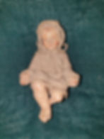 Figure de l'enfant Jésus en cire