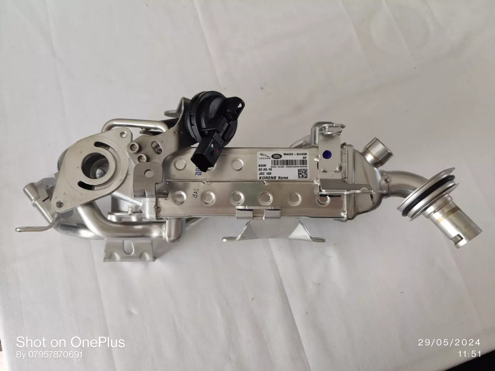 Exhaust gas recirculation Jaguar f pace Land Rover Velar Evouque 2.0 M4D3-9U438