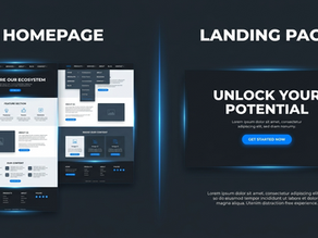 Landing page vs Homepage