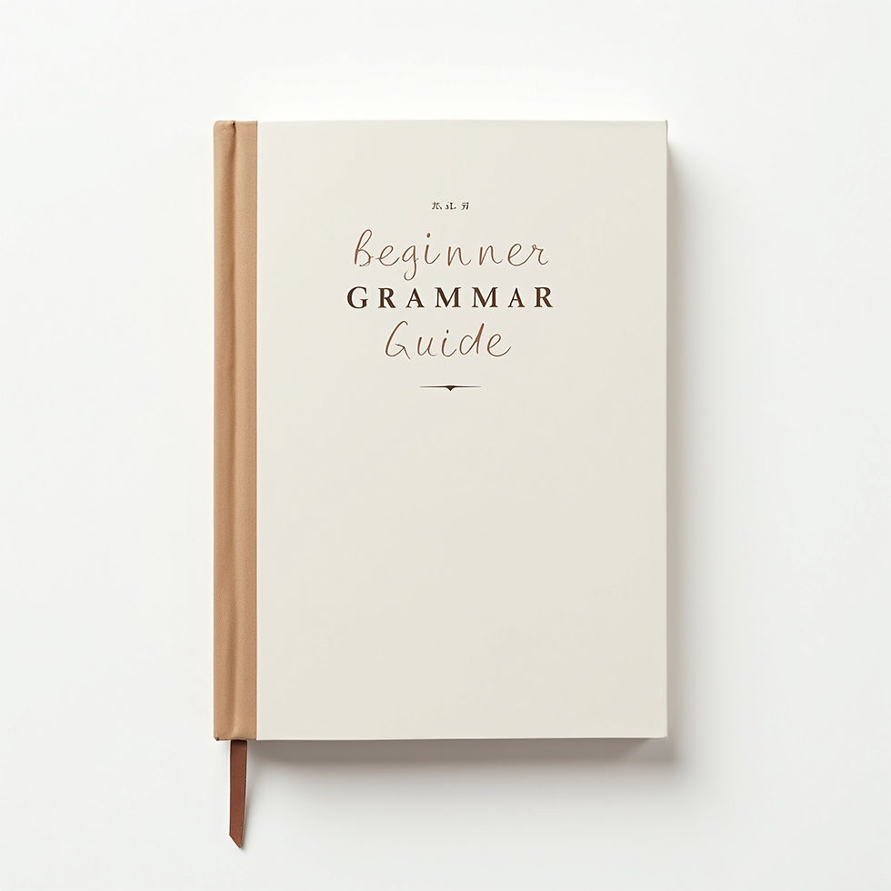 Beginner Grammar Guide