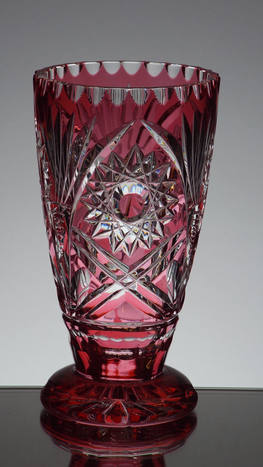 Small Ruby Cased vase