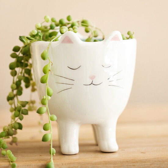 STANDING CAT  PLANTER