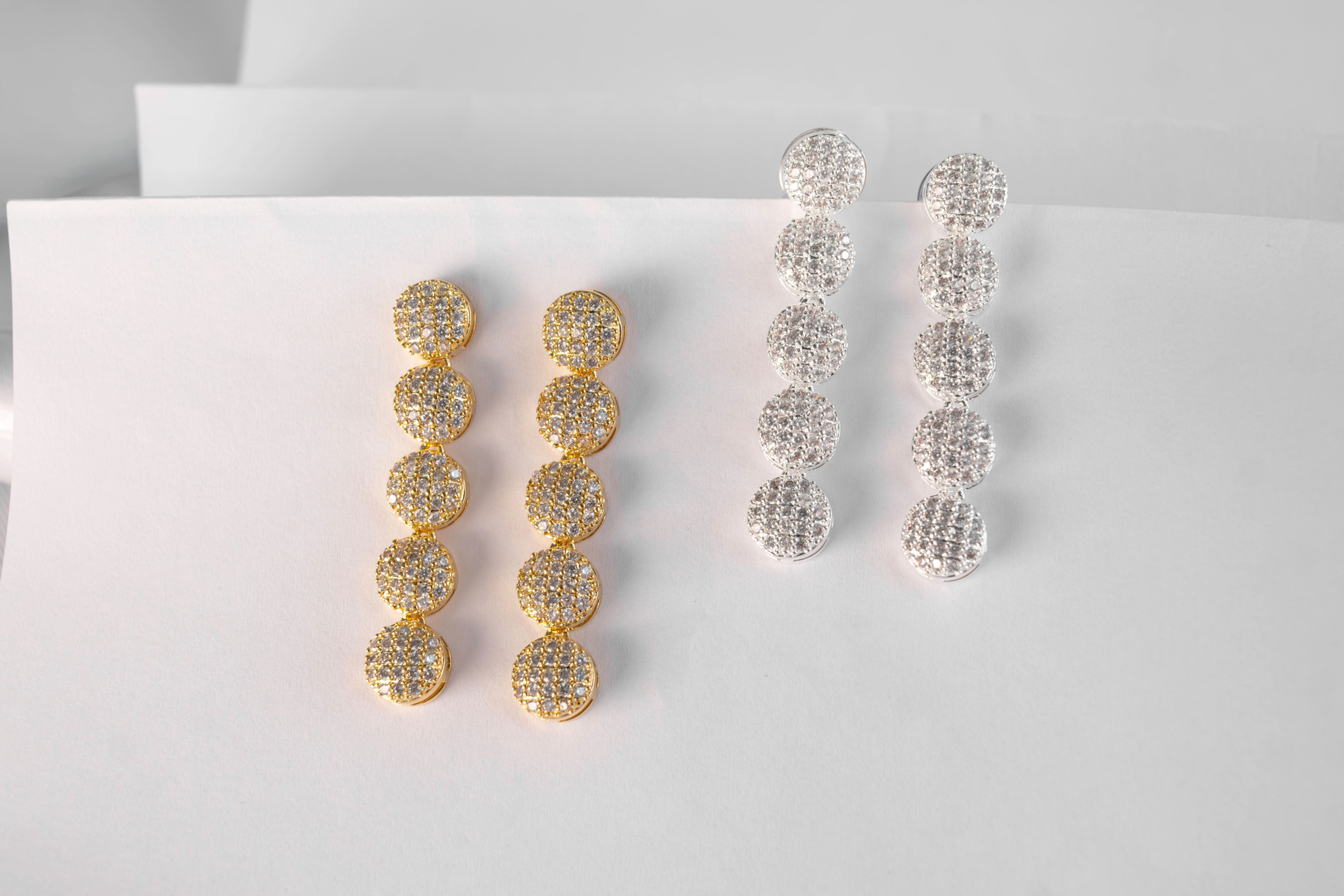 Brincos Cascata e Brilho