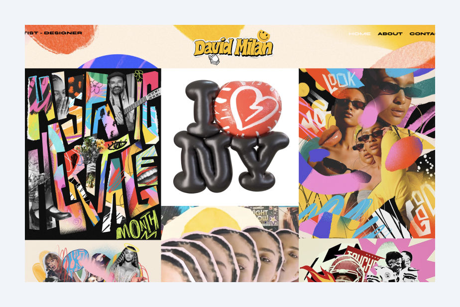 freelance website examples - web design