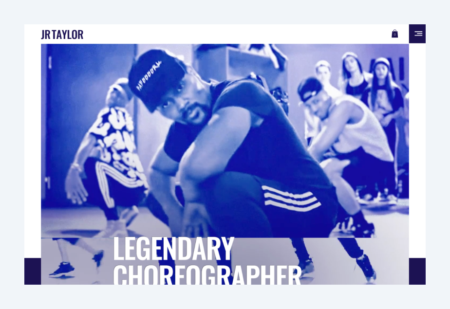 freelancer website example - choreography