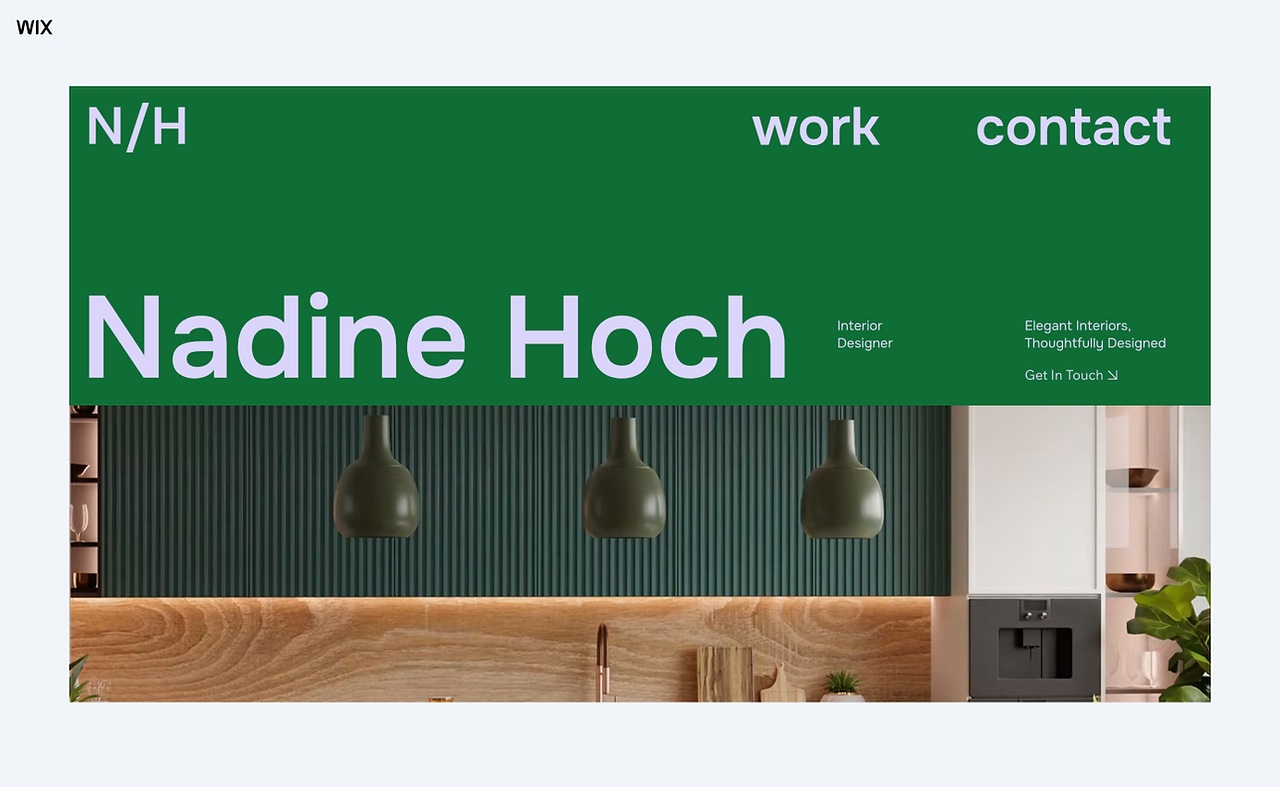 Interior Designer Wix Harmony template