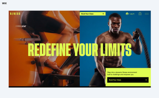 Fitness Coach Wix Harmony Template