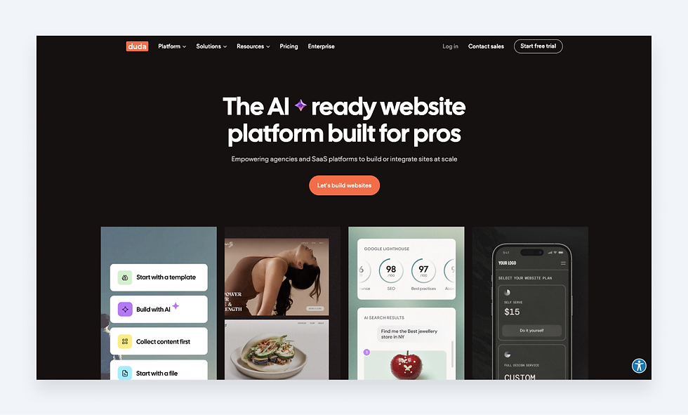 duda squarespace alternative