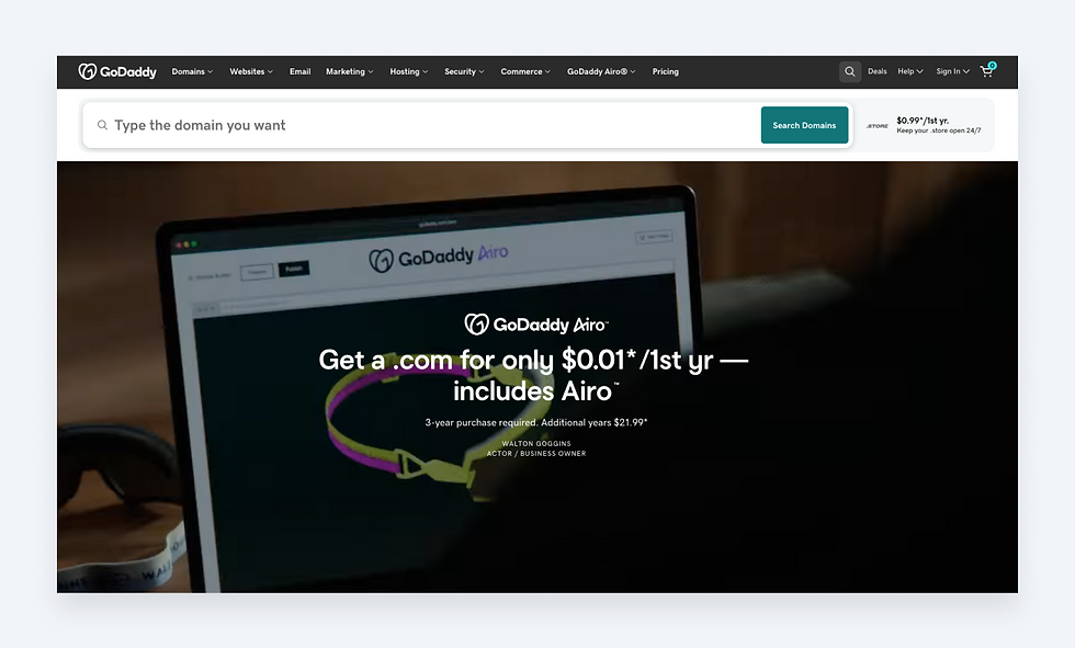 godaddy squarespace alternatives