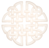 Celtic shield knot in gold