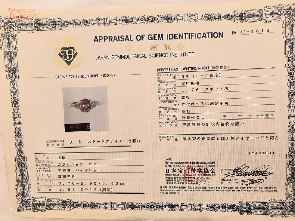 Thumbnail: 2.54 Cts Natural Ceylon Pink Star Sapphire Platinum Ring