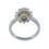 Thumbnail: 2.74 Cts Natural Ceylon Chrysoberyl Cat's Eye Platinum Ring