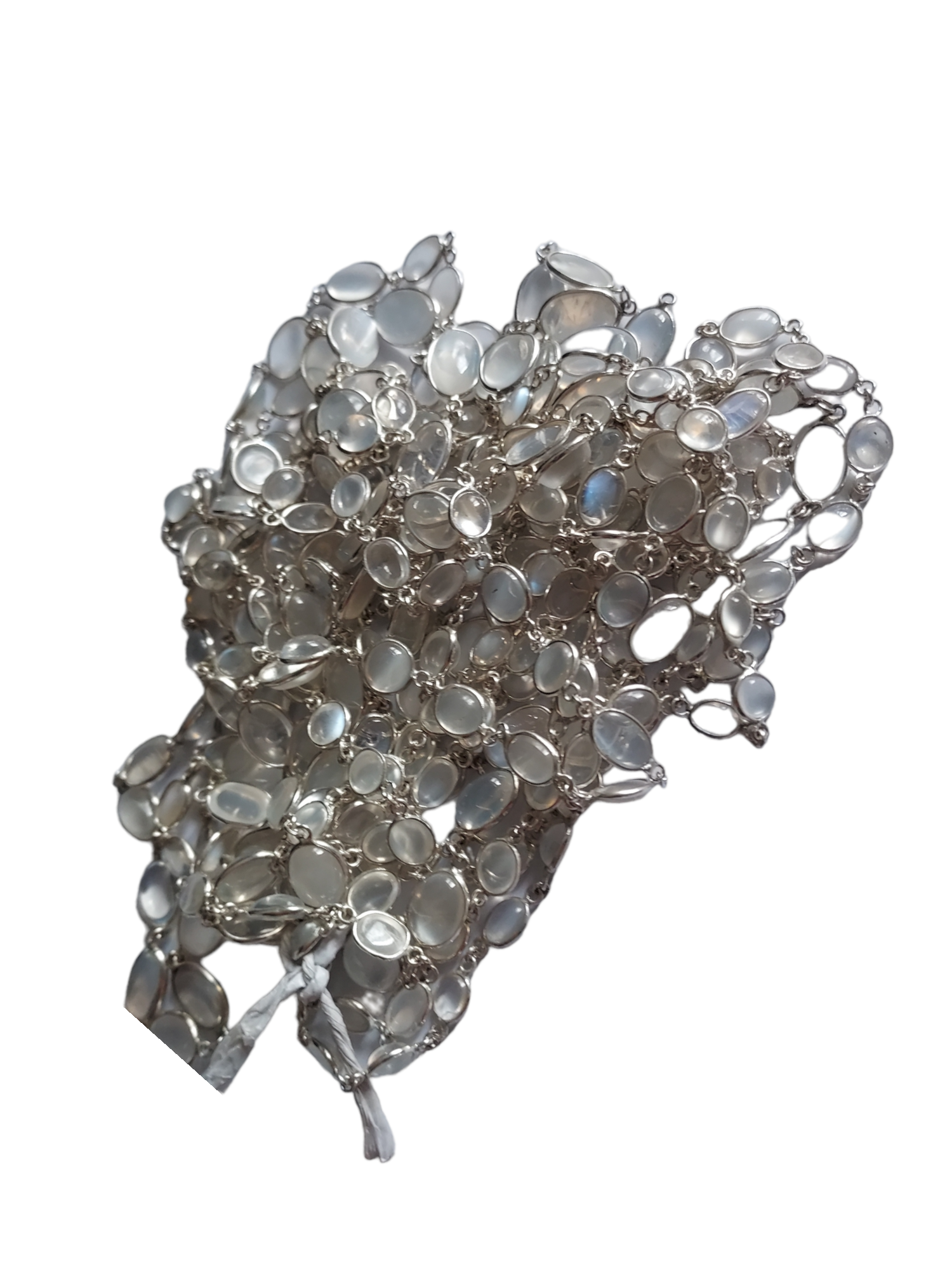 5 pieces Vintage Natural Ceylon Moonstone Necklace