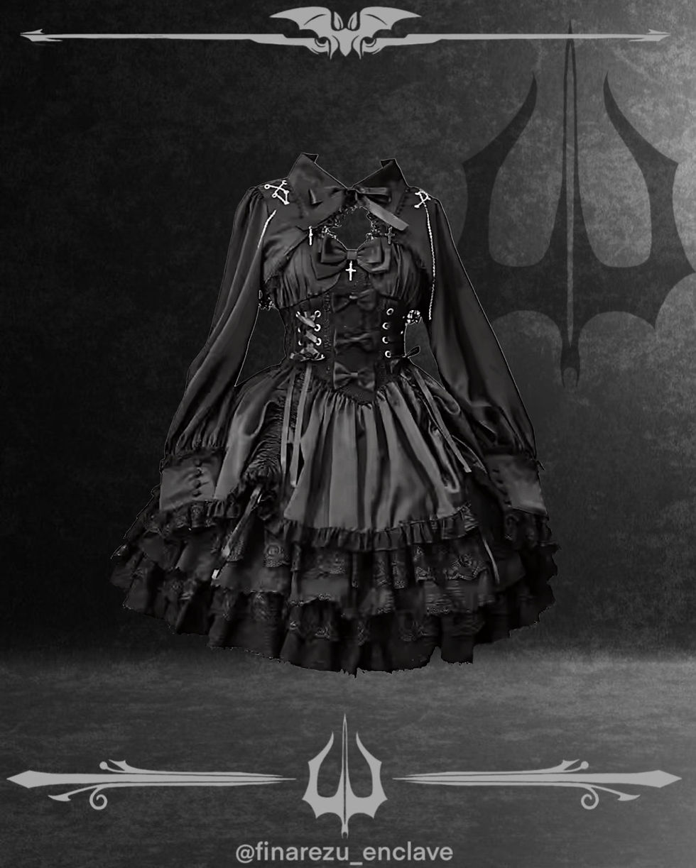 gothic black lolita dress