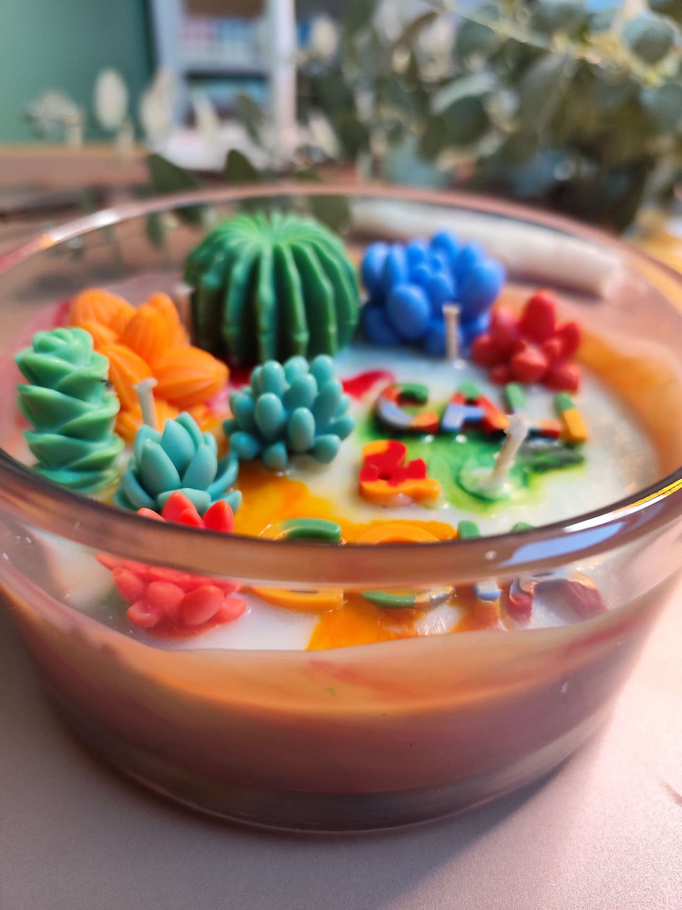 Miniature : Bougie personnalisée sur le thème du Mexique