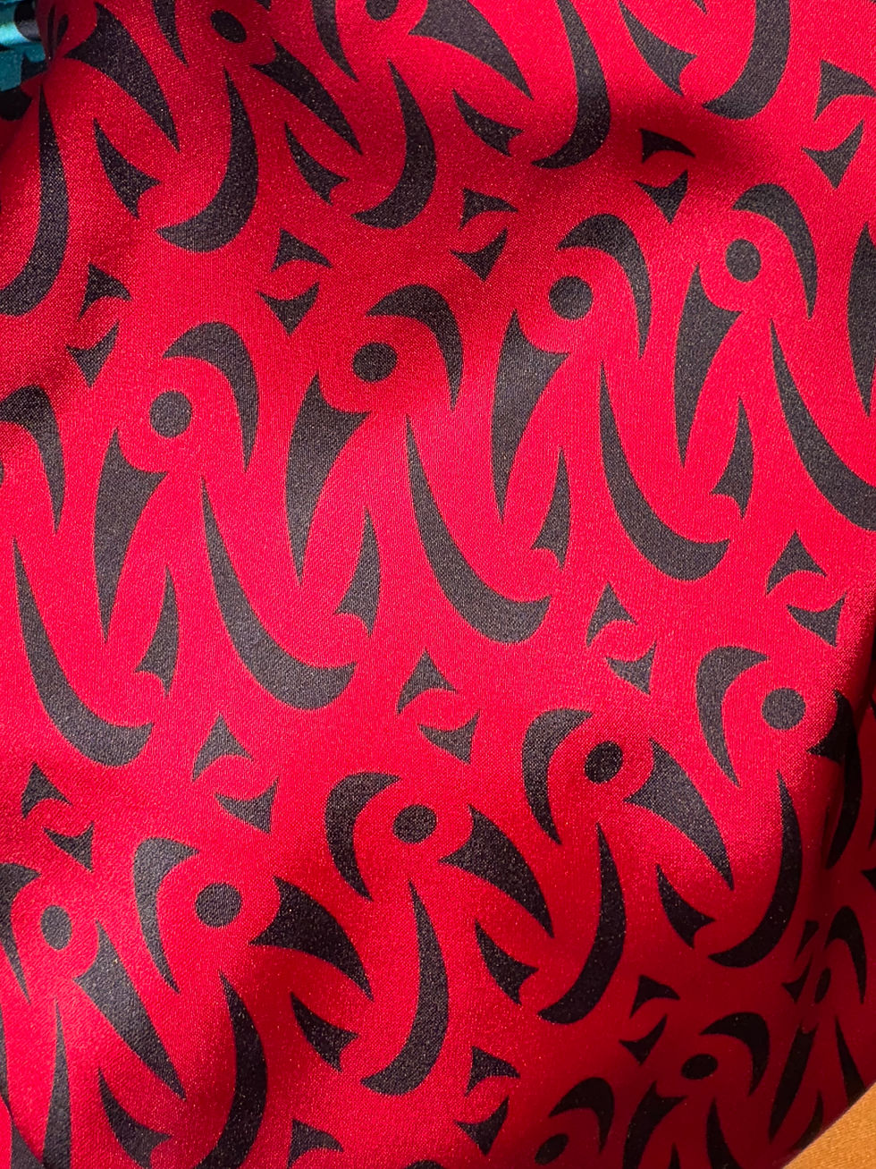 Thumbnail: Coast Salish Art Tie and Pocket Square Set