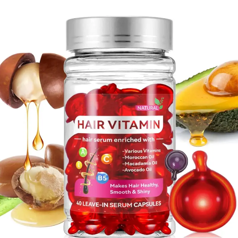Thumbnail: Morocco Argan Vitamin Oil Hair Care Fast  Essence Nourishing Repair Damaged Impr