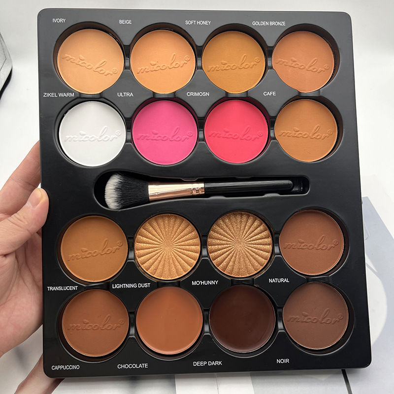 Thumbnail: 16-Color Blush Three-dimensional Grooming Nose Shadow Highlight Brightening Pear