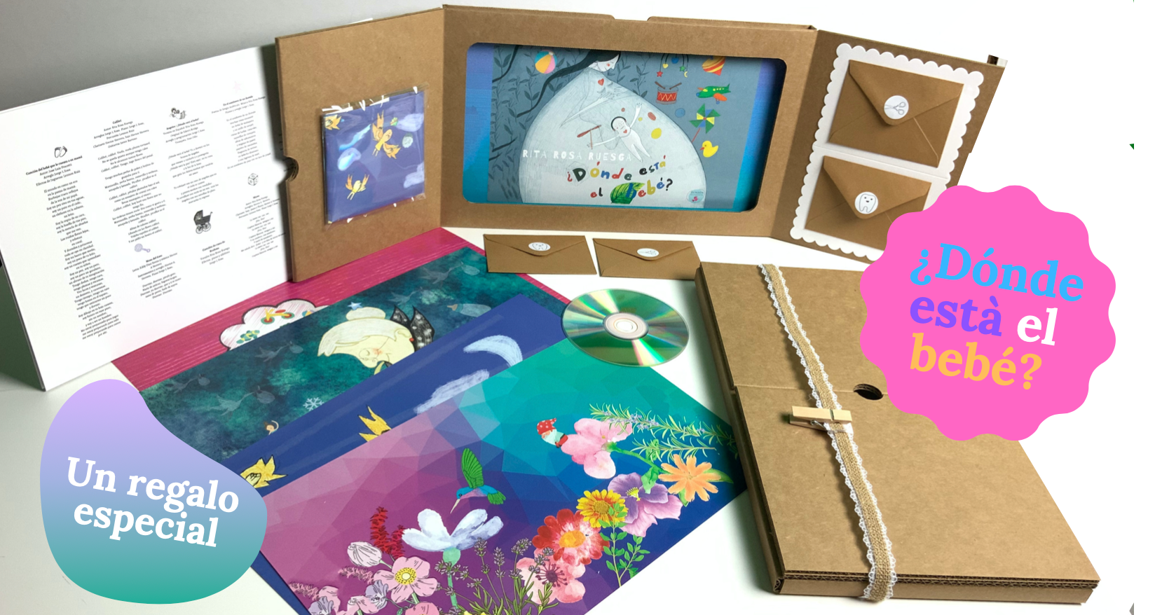 ¿Dónde está el bebé? Paquete de regalo