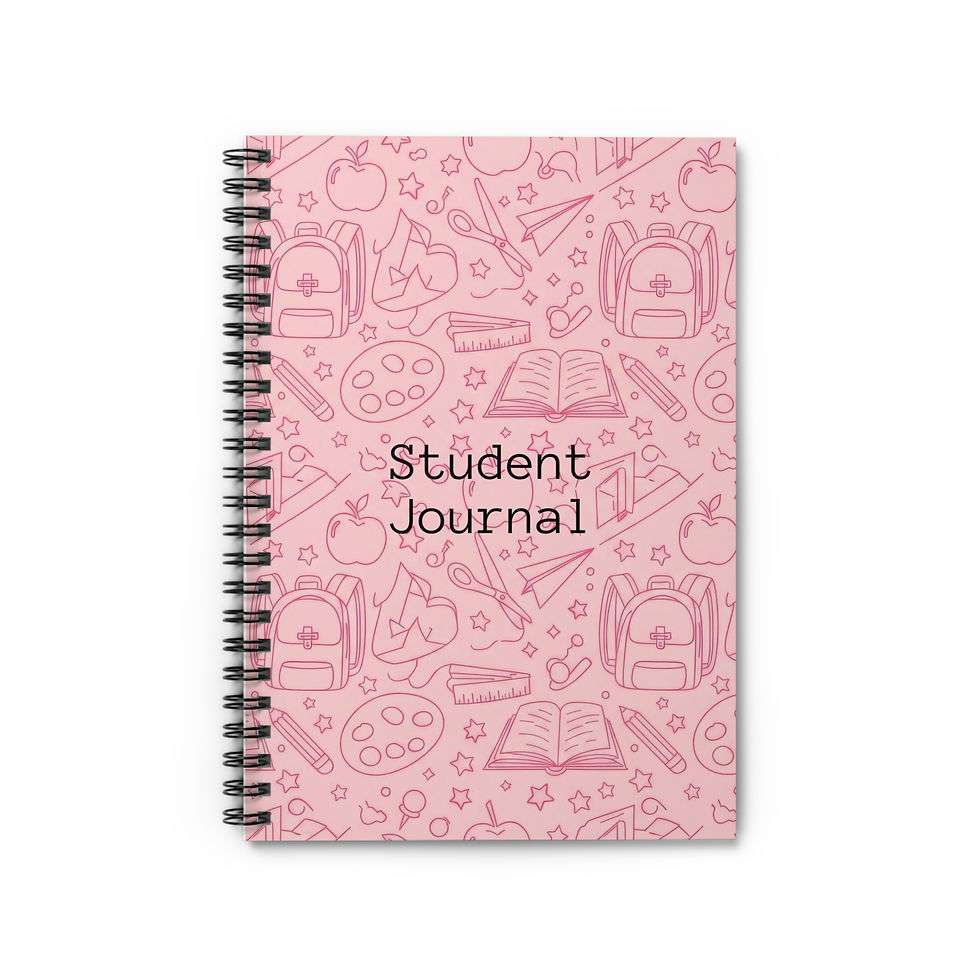 Journal - Spiral Notebook, Back to School! Print on demand.