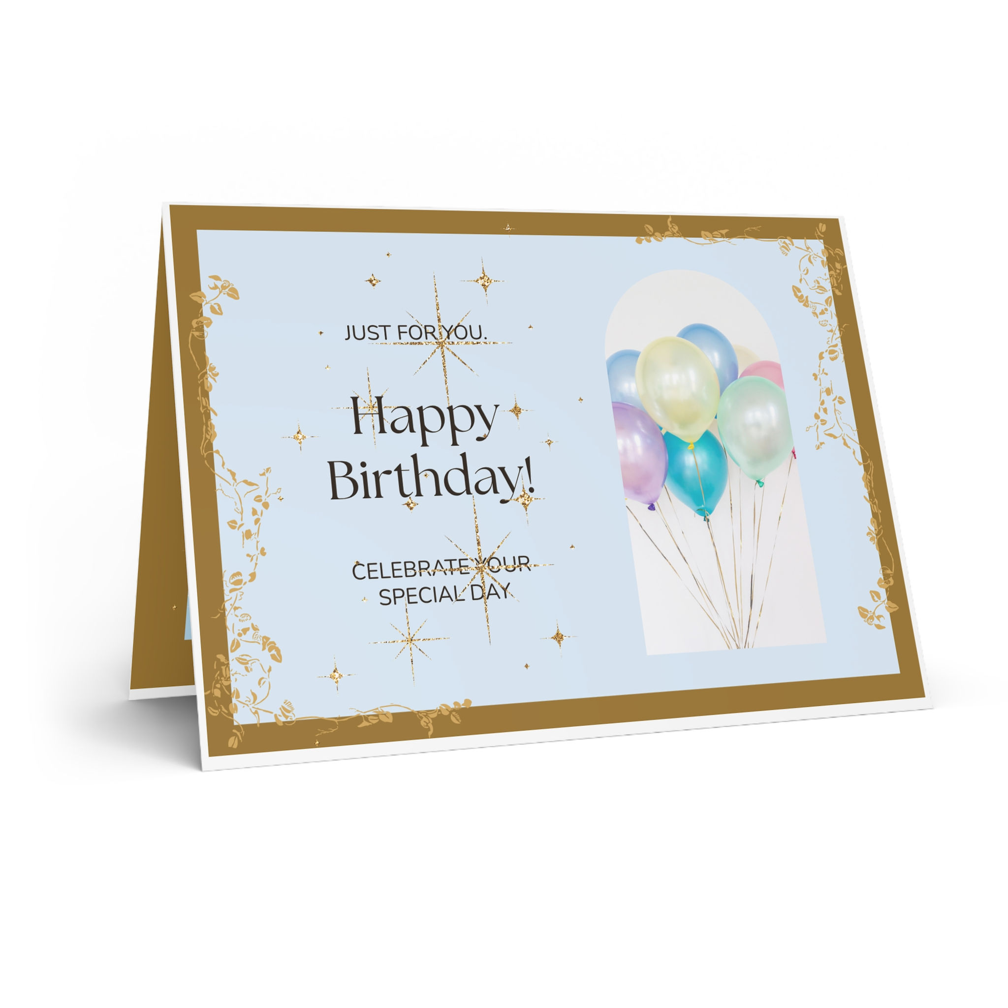 Birthday Greeting Card Vibrant Pastels - Unisex Print on demand 