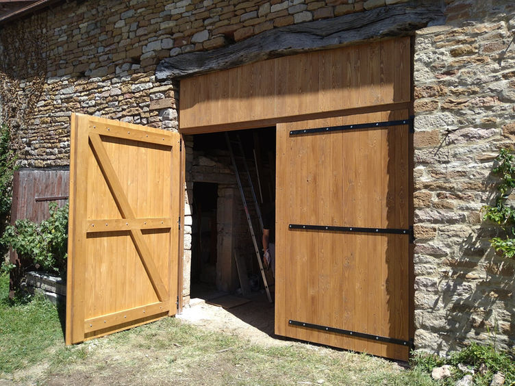 Portail bois Sennecey le Grand