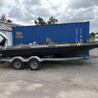 Boat stored at South London Self Storage.