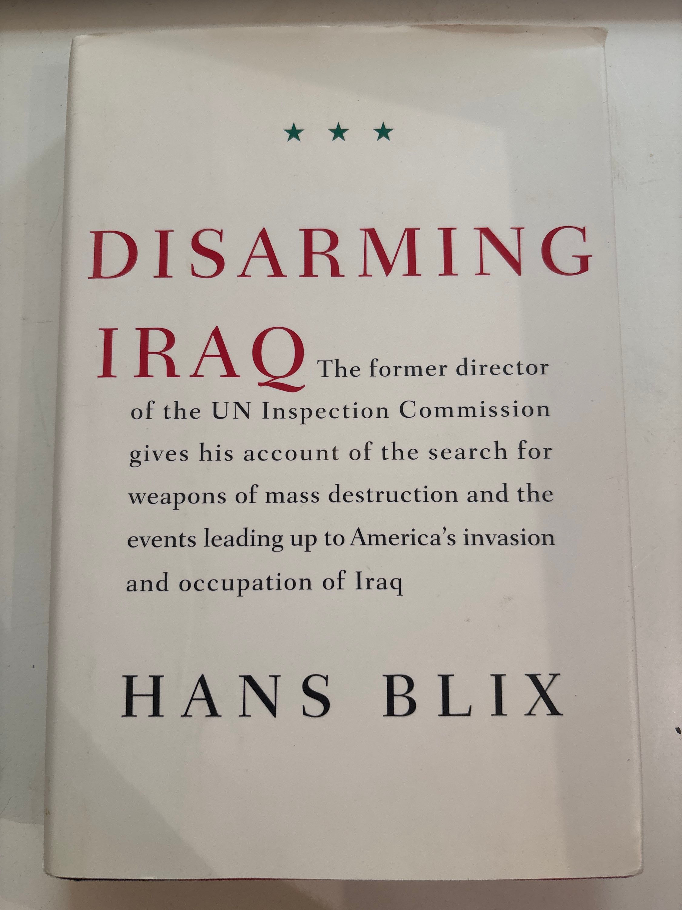 Disarming Iraq